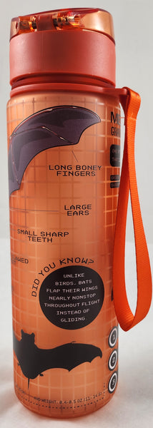 Bats of the Grand Canyon Orange Water Bottle