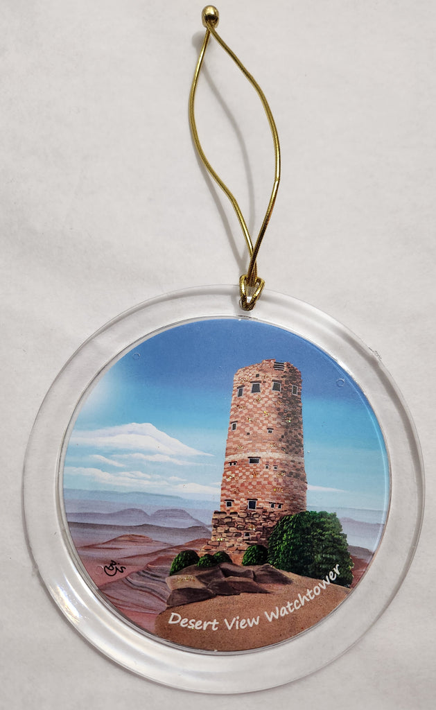 Grand Canyon Acrylic Watchtower Ornament