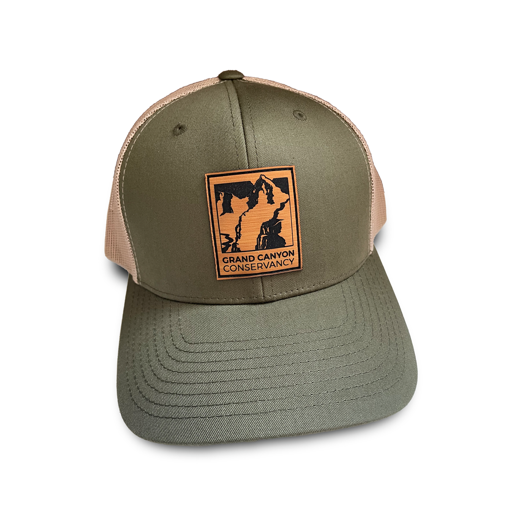 Grand Canyon Conservancy Olive Mesh Back Cap