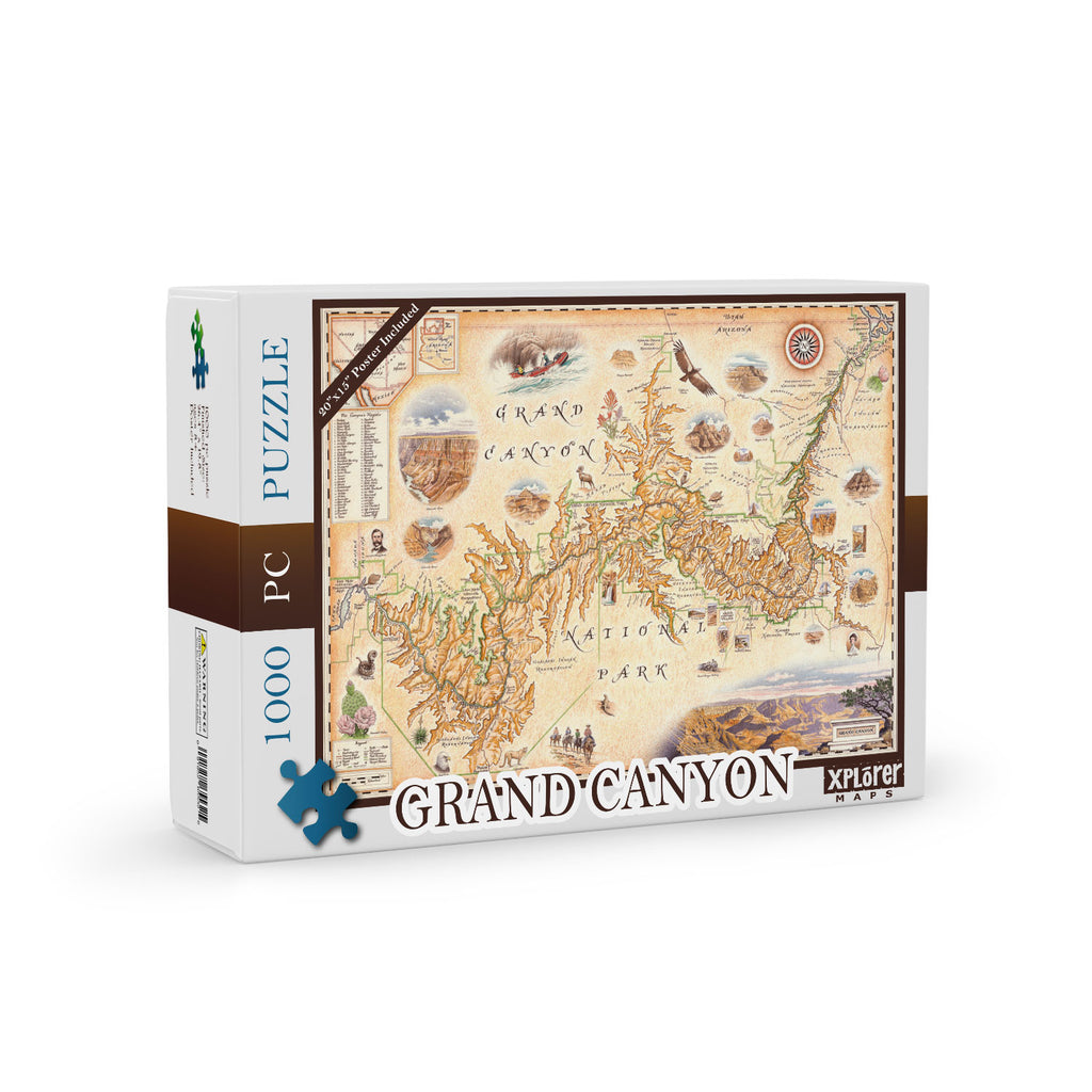 Grand Canyon Map 1000pc Puzzle