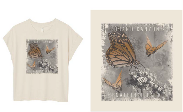 Grand Canyon Vintage Relaxed Monarch Tee