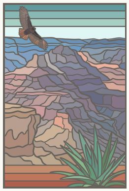 Poster - South Rim with Agave