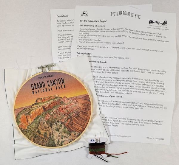 Grand Canyon Embroidery Kit