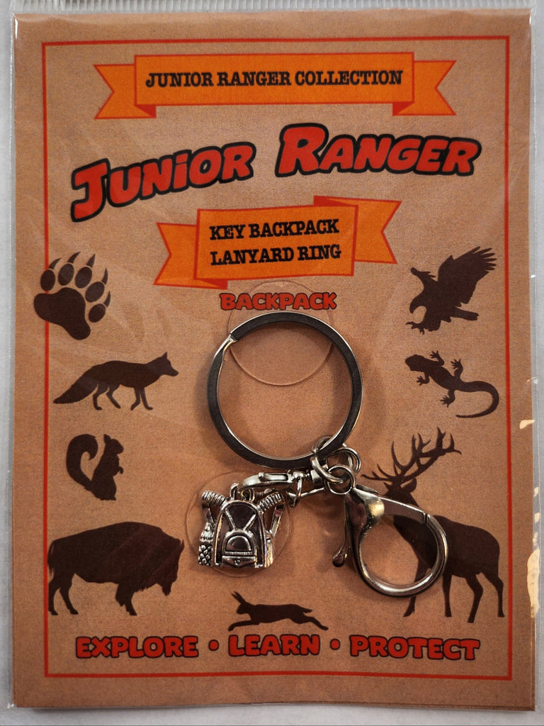 Jr Ranger Backpack Keychain and Lanyard Ring