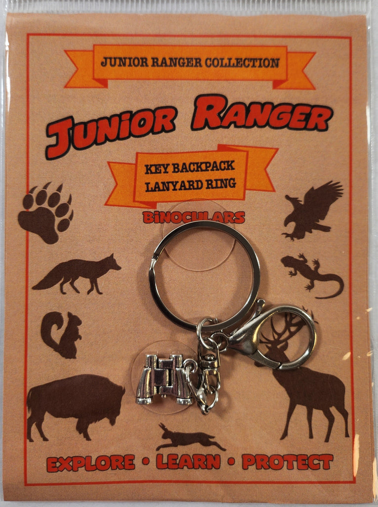 Jr Ranger Binoculars Keychain and Lanyard Ring