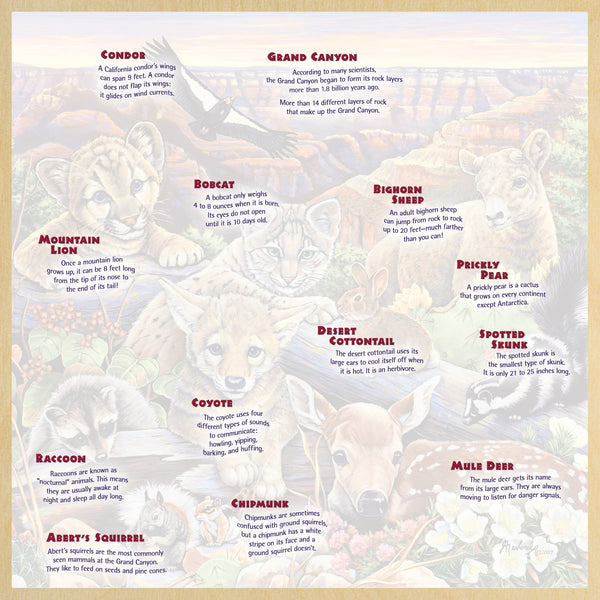 Jr. Ranger Grand Canyon Wildlife Wood Puzzle
