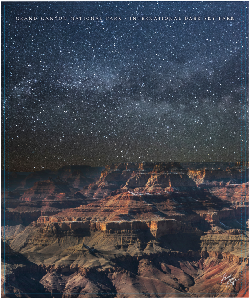 Dark Skies Grand Canyon Plush Blanket