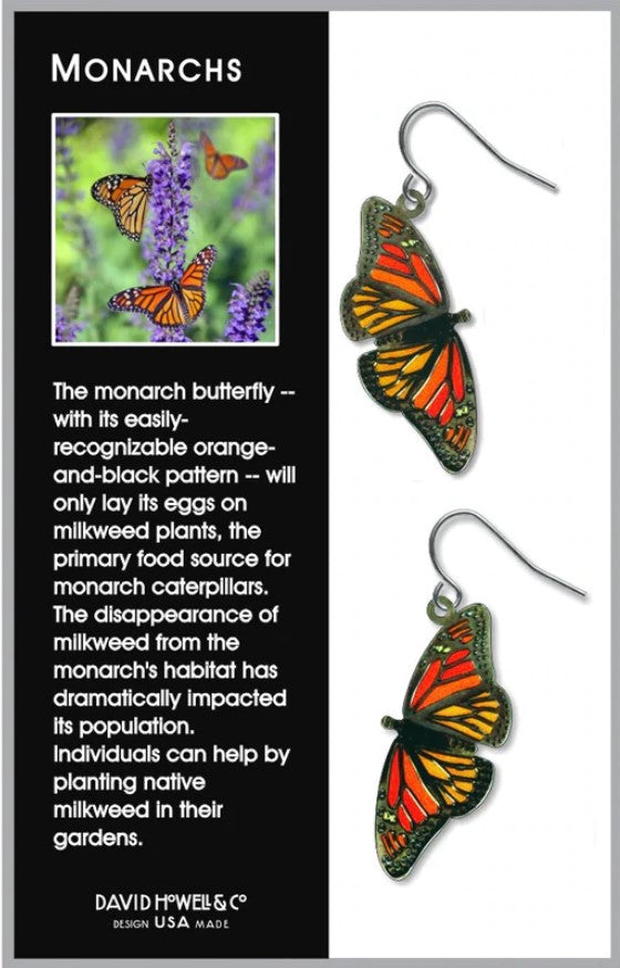 Monarch Butterfly Earrings