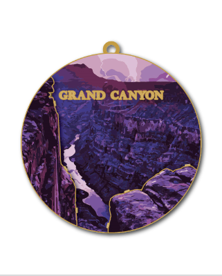 Dark Sky 2D Metal Ornament