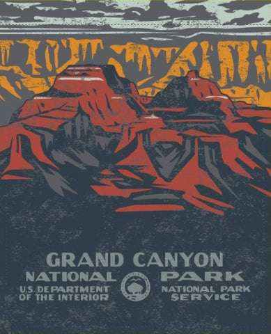 Grand Canyon Geometric Plush Blanket