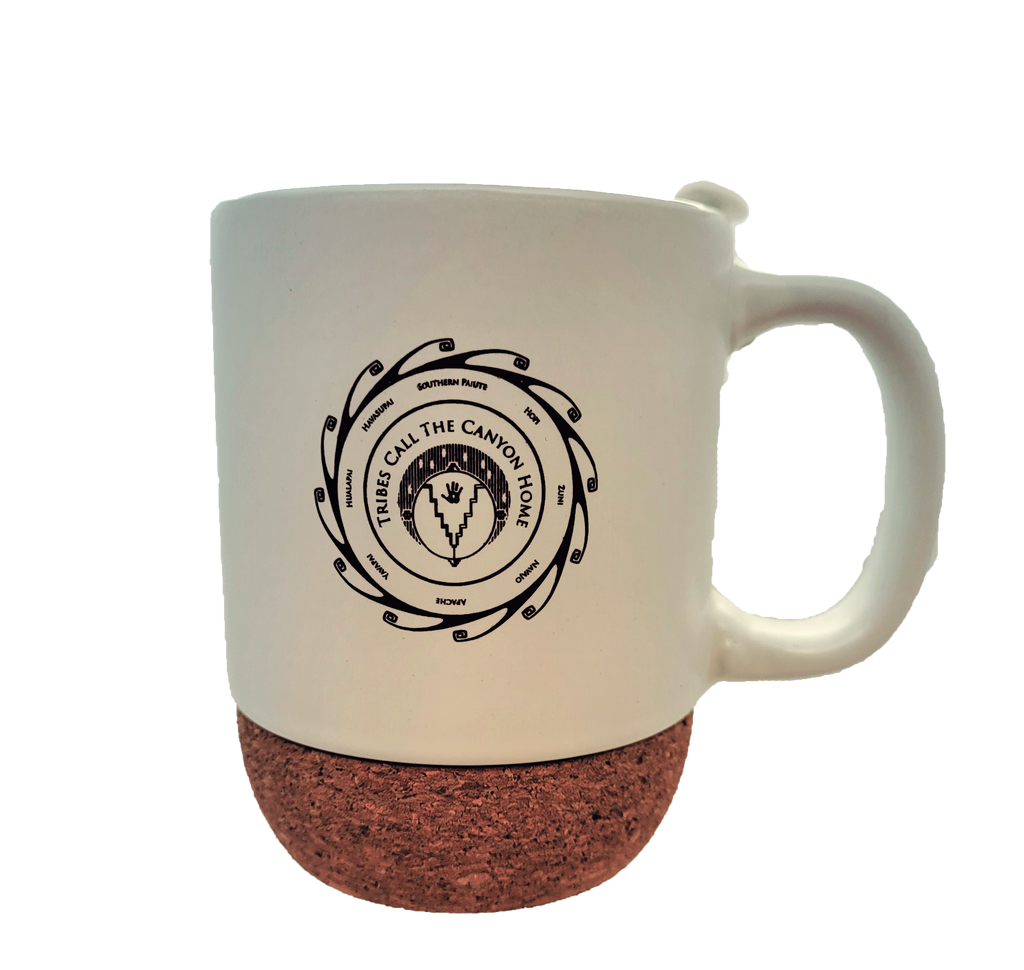 Tribal Medallion Ivory Mug with lid