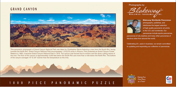 Grand Canyon 1000 PC Panoramic Puzzle 13" x 39"