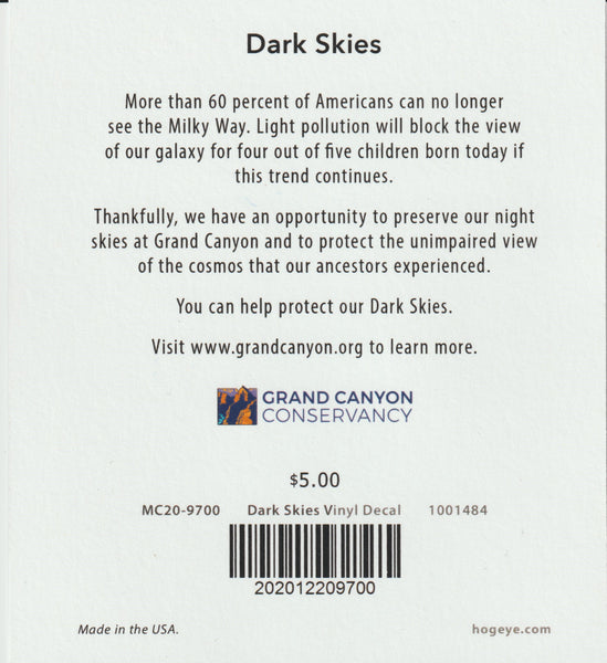 Dark Skies Grand Canyon Decal