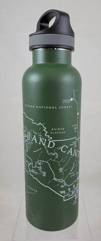Grand Canyon National Park Map Bottle