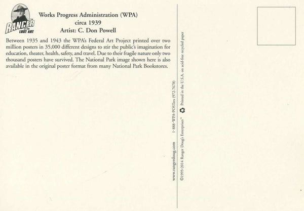 WPA Postcard Set, 16 Postcards
