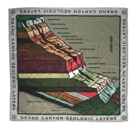 Grand Canyon Rock Layers Microfiber Bandana