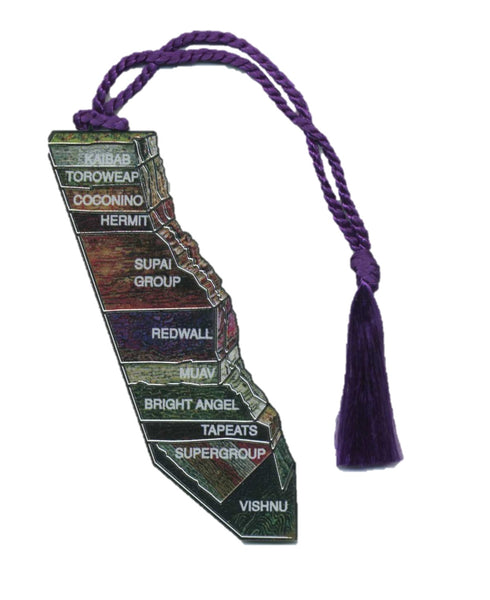 Rock Layers Metal Bookmark