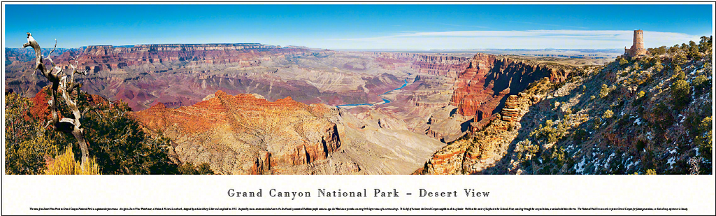 Grand Canyon Desert View Panoramic Poster