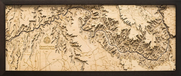 Grand Canyon National Park 3-D Wood Chart