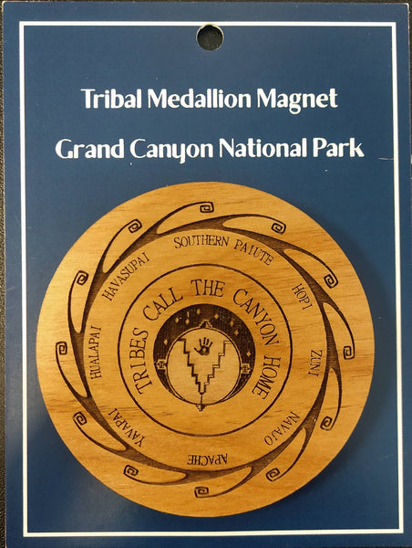 Tribal Medallion Wood Magnet
