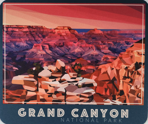 Grand Canyon Geometric Mouse Pad