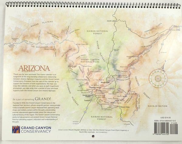 Arizona Highways 2025 Calendar