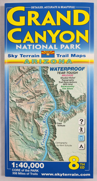 Grand Canyon National Park Sky Terrain Trail Map