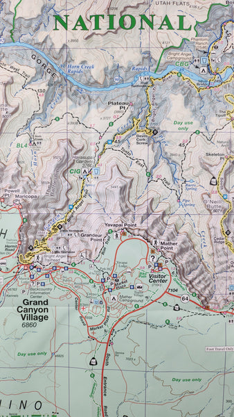 Grand Canyon National Park Sky Terrain Trail Map