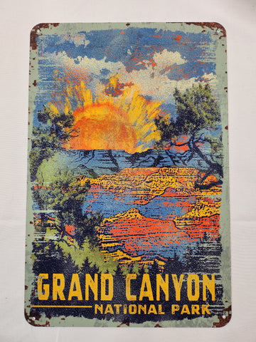 Grand Canyon Tin Sign Poster South Rim