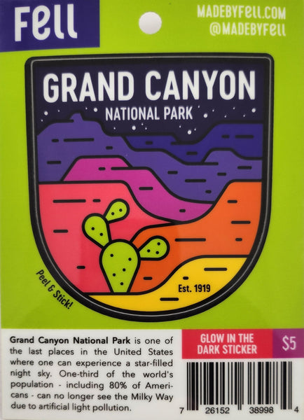 Grand Canyon Cactus Glow-in-the-Dark Decal