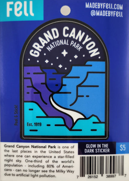 Grand Canyon River Overlook Glow-In-the-Dark Decal