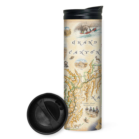 Grand Canyon Map 16oz Travel Tumbler