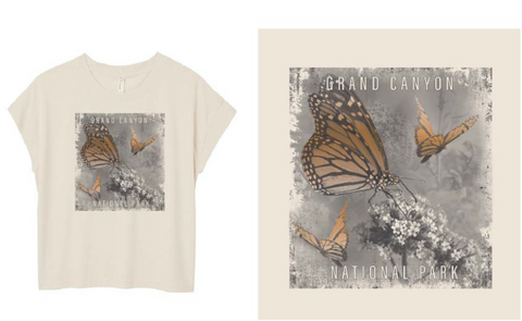 Grand Canyon Vintage Relaxed Monarch Tee
