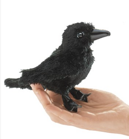 Plush Raven Finger puppet
