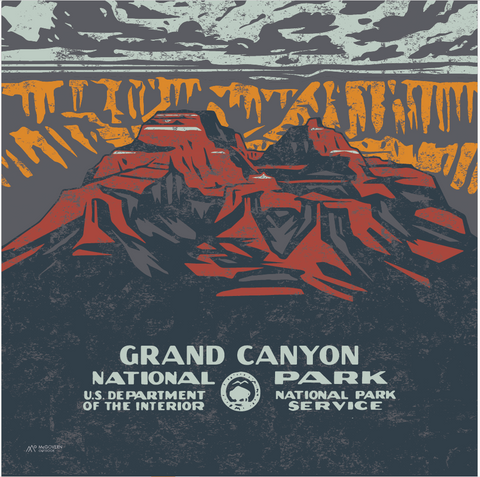 Grand Canyon Geometric Microfiber Bandana