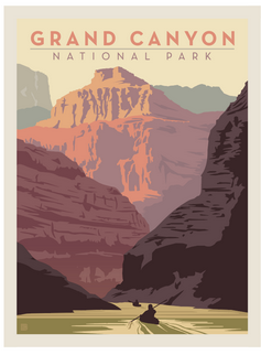 Pop Up Postcard Canyon Kayak