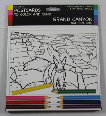 Grand Canyon Postcards to Color