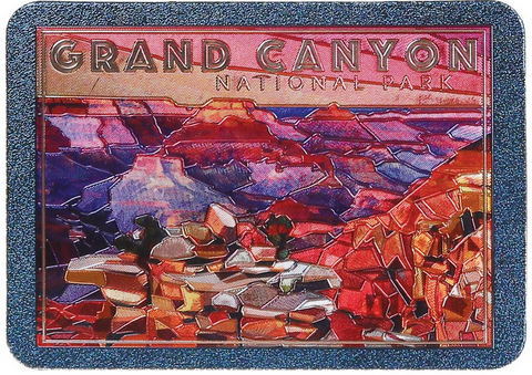 Grand Canyon Geometric Foil Magnet