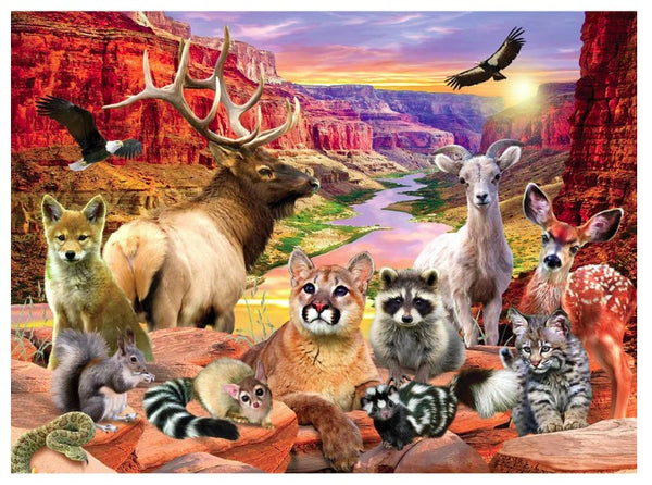Wildlife of Grand Canyon National Park - 100 Piece Jigsaw Puzzle