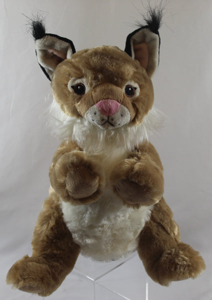 Plush Bobcat Hand Puppet