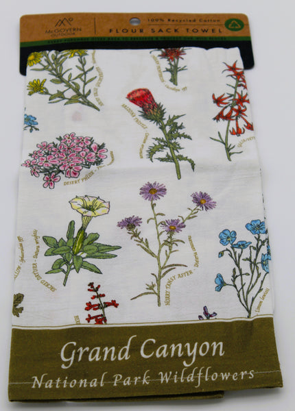 Grand Canyon Wildflower Tea Towel