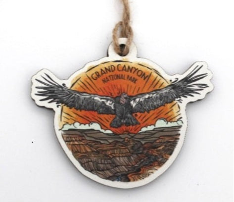 California Condor Wood Ornament