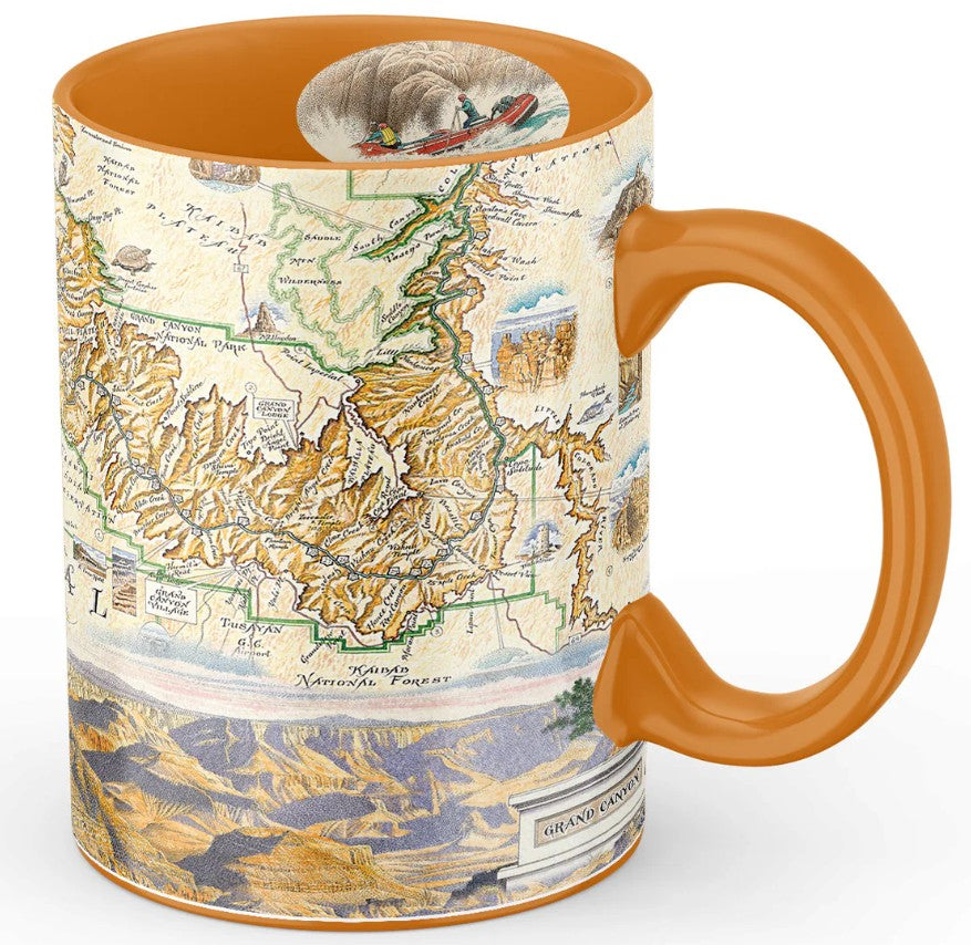 Grand Canyon Map Mug