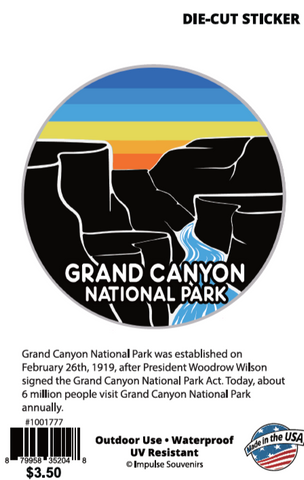 Grand Canyon Retro Decal