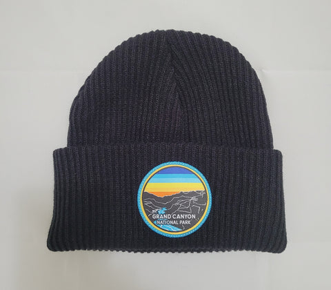 Grand Canyon Retro Stripe Ribbed Beanie